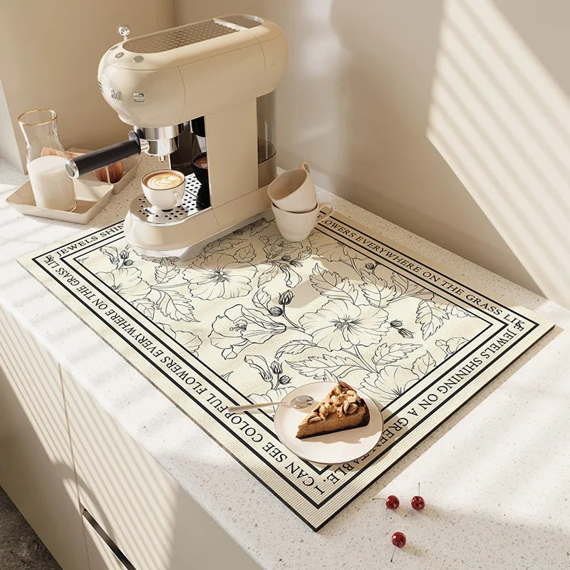 Super Absorbent Quick-Dry Mat – Large Non-Slip Pad for Kitchen & Bathroom