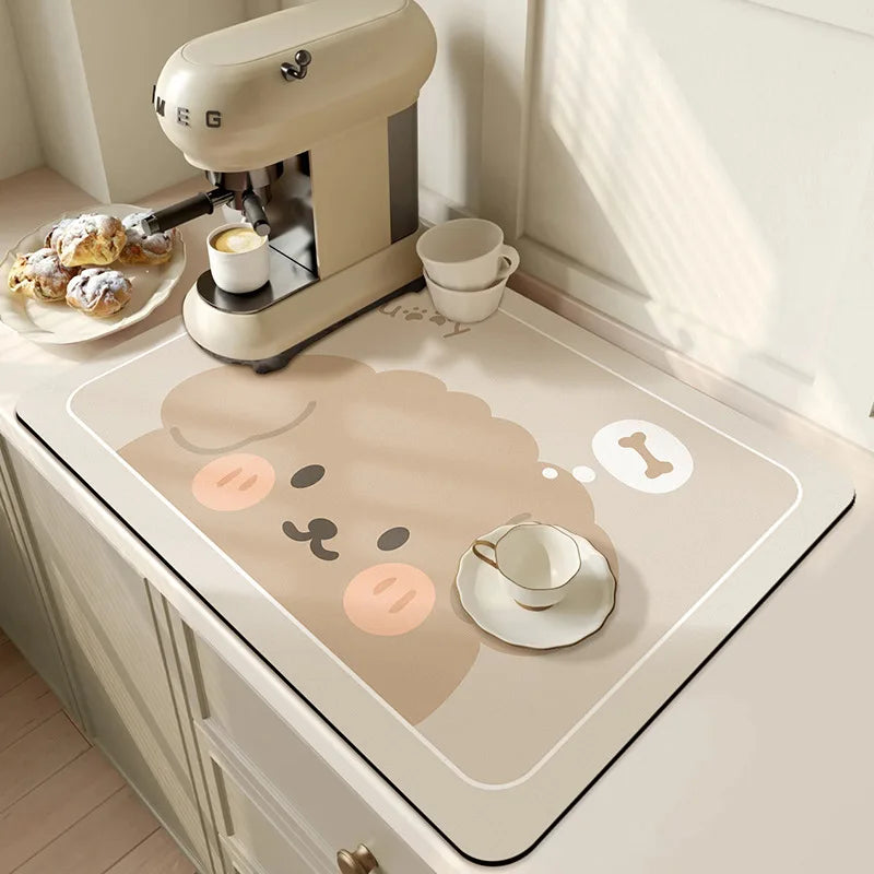 Super Absorbent Quick-Dry Mat – Large Non-Slip Pad for Kitchen & Bathroom