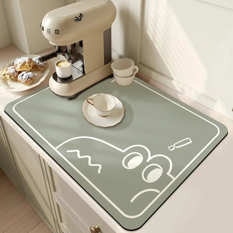 Super Absorbent Quick-Dry Mat – Large Non-Slip Pad for Kitchen & Bathroom