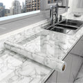 Waterproof Oil-Proof Kitchen Wallpaper – Self-Adhesive Marble Vinyl Film for Countertops, Cabinets & Wall Renovation