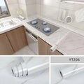 Waterproof Oil-Proof Kitchen Wallpaper – Self-Adhesive Marble Vinyl Film for Countertops, Cabinets & Wall Renovation