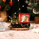 Christmas Train Crystal Ball Ornament – Light-Up Festive Decoration & Gift Box Display