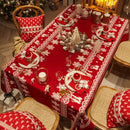 Festive Christmas Waterproof Tablecloth – Perfect for Family Dinners & Holiday Parties
