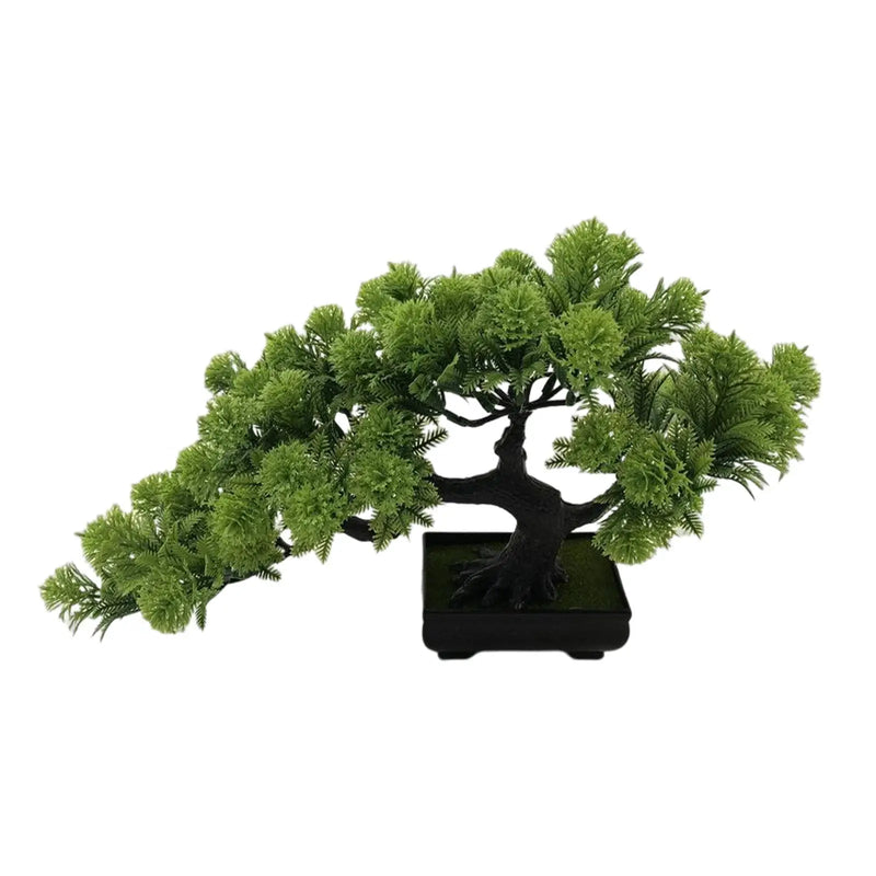 Artificial Bonsai Pine Tree – Decorative Potted Plant for Home & Office