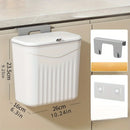 Slim Wall-Mounted Waste Bin — Space-Saving, Hygienic & Easy-Open Kitchen/Bathroom Trash Solution
