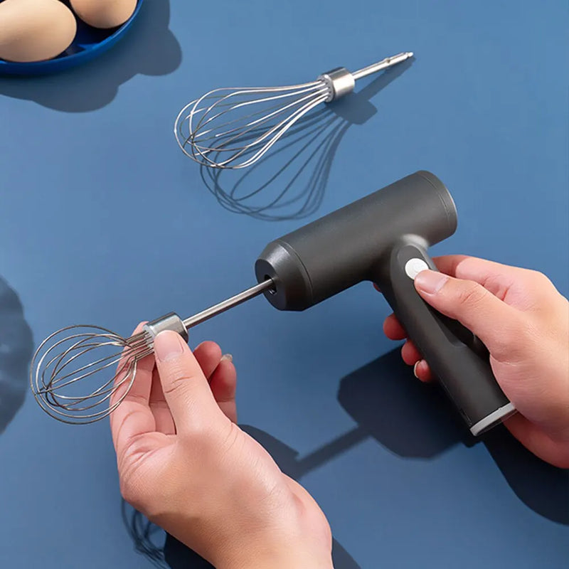 AeroMix™ Wireless Electric Hand Mixer – Portable 3-Speed Egg Beater & Baking Tool