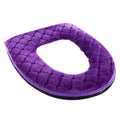 Soft Plush Toilet Seat Cover – Warm Washable Winter Cushion for O-Shaped Toilets (37×44cm)