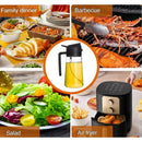 2-in-1 Olive Oil Dispenser & Spray Bottle – 500ml Refillable Cooking Oil Mister for Kitchen & BBQ