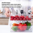 Clear Stackable Fridge & Pantry Organiser Box with Handle – BPA-Free Food Storage Container