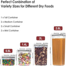 7-Piece Airtight Food Storage Container Set – BPA-Free Plastic Kitchen Organisers with Labels & Marker