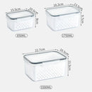 FreshGuard™ Stackable Fridge Storage Containers – Fruit & Veg Drain Baskets (1/2/3 Pack)