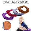 Soft Plush Toilet Seat Cover – Warm Washable Winter Cushion for O-Shaped Toilets (37×44cm)