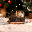 Christmas Train Crystal Ball Ornament – Light-Up Festive Decoration & Gift Box Display