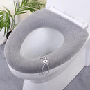 Thick Plush Toilet Seat Cover Pad – Soft Washable Stretch Cushion for All Seasons (Fits Round & U-Shaped Seats)