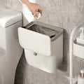 Slim Wall-Mounted Waste Bin — Space-Saving, Hygienic & Easy-Open Kitchen/Bathroom Trash Solution