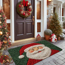 Merry Christmas Door Mat – Festive Santa Claus Welcome Carpet for Home & Outdoor Décor (2025–2026 Collection)
