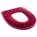 Soft Plush Toilet Seat Cover – Warm Washable Winter Cushion for O-Shaped Toilets (37×44cm)