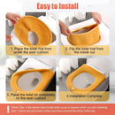 Thick Plush Toilet Seat Cover Pad – Soft Washable Stretch Cushion for All Seasons (Fits Round & U-Shaped Seats)