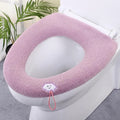 Thick Plush Toilet Seat Cover Pad – Soft Washable Stretch Cushion for All Seasons (Fits Round & U-Shaped Seats)