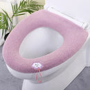 Thick Plush Toilet Seat Cover Pad – Soft Washable Stretch Cushion for All Seasons (Fits Round & U-Shaped Seats)