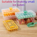Ice Cube Tray with Lid & Storage Bin – Easy Press Ice Maker for Freezer (68 Ice Cubes)