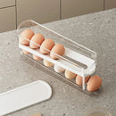 RollFlow™ 2-Tier Automatic Egg Dispenser – Space-Saving Fridge Organizer