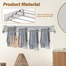 Wall-Mounted Foldable Clothes Drying Rack – Stainless Steel Indoor Laundry Hanger for Bathroom, Balcony & Utility Room