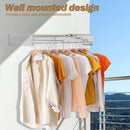 Wall-Mounted Foldable Clothes Drying Rack – Stainless Steel Indoor Laundry Hanger for Bathroom, Balcony & Utility Room