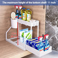 Home Essential 2-Tier Pull Out Drawer – Space-Saving Storage for Kitchen & Bathroom