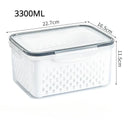 FreshGuard™ Stackable Fridge Storage Containers – Fruit & Veg Drain Baskets (1/2/3 Pack)