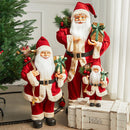Santa Claus Plush Ornaments – Festive Fabric Dolls for Christmas Table & Home Décor