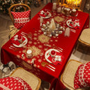 Festive Christmas Waterproof Tablecloth – Perfect for Family Dinners & Holiday Parties