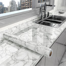 Waterproof Oil-Proof Kitchen Wallpaper – Self-Adhesive Marble Vinyl Film for Countertops, Cabinets & Wall Renovation