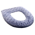 Soft Plush Toilet Seat Cover – Warm Washable Winter Cushion for O-Shaped Toilets (37×44cm)