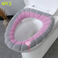 Soft Plush Toilet Seat Cover with Handle – Thick Winter Washable Cushion Pad (Universal Fit, 1–6 PCS)
