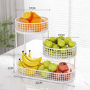 3-Tier Stainless Steel Fruit & Vegetable Storage Rack – Modern Countertop Metal Display Basket for Kitchen & Dining