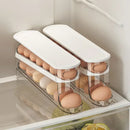 RollFlow™ 2-Tier Automatic Egg Dispenser – Space-Saving Fridge Organizer