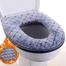 Soft Plush Toilet Seat Cover – Warm Washable Winter Cushion for O-Shaped Toilets (37×44cm)