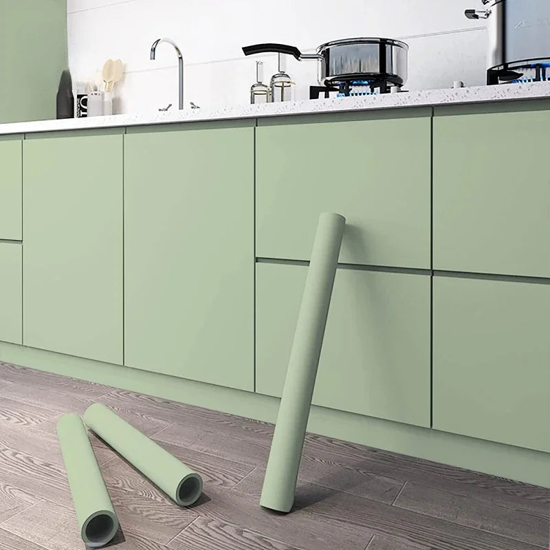 10M Waterproof Self-Adhesive Kitchen Wallpaper – Oil-Proof Vinyl Wall Sticker for Cabinets & Home Renovation (Mould-Resistant & Formaldehyde-Free)