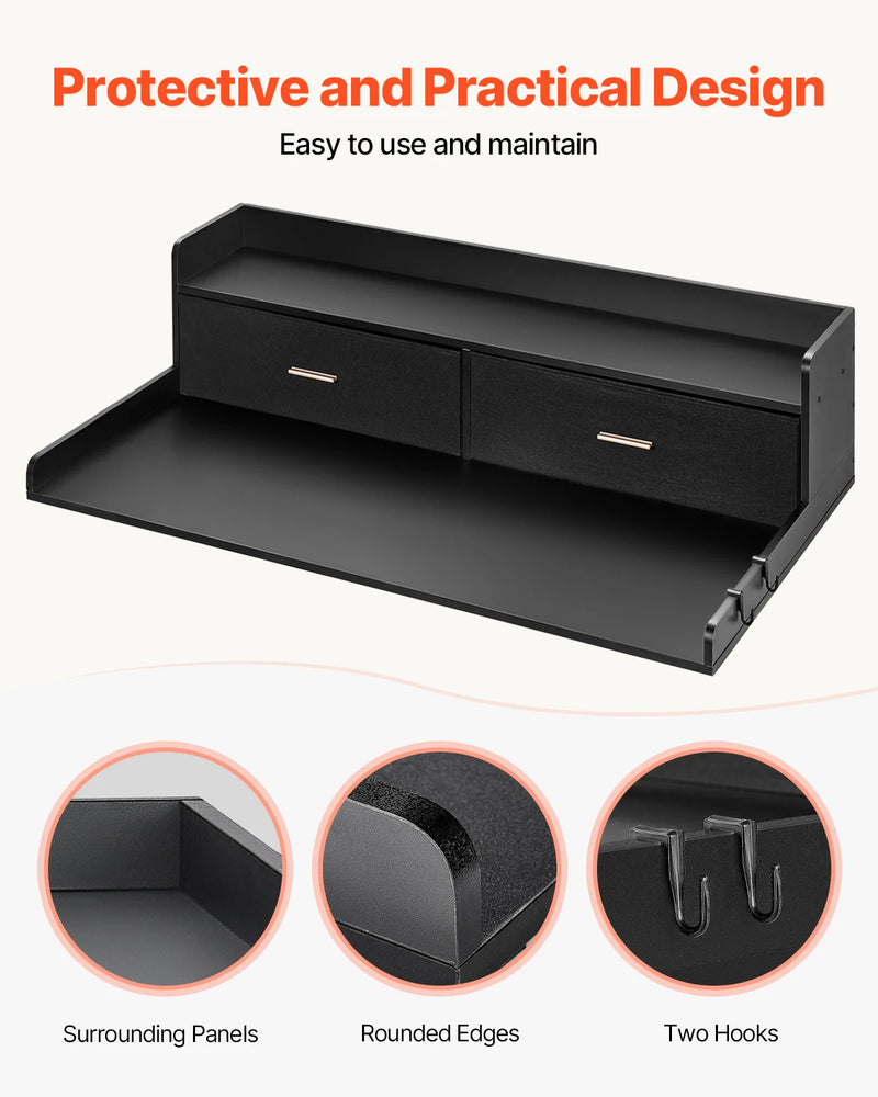 ✨ SucceBuy Wooden Washer & Dryer Countertop with Storage Drawer – Stylish Laundry Room Organiser & Space-Saving Topper