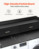 ✨ SucceBuy Wooden Washer & Dryer Countertop with Storage Drawer – Stylish Laundry Room Organiser & Space-Saving Topper