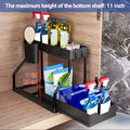Home Essential 2-Tier Pull Out Drawer – Space-Saving Storage for Kitchen & Bathroom