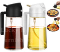 2-in-1 Olive Oil Dispenser & Spray Bottle – 500ml Refillable Cooking Oil Mister for Kitchen & BBQ