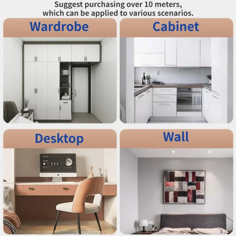 10M Waterproof Self-Adhesive Kitchen Wallpaper – Oil-Proof Vinyl Wall Sticker for Cabinets & Home Renovation (Mould-Resistant & Formaldehyde-Free)