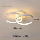 Modern 2-Ring LED Ceiling Light – Adjustable 3-Colour Flush Mount Lamp for Hallway, Bedroom, Kitchen or Office