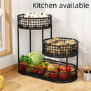 3-Tier Stainless Steel Fruit & Vegetable Storage Rack – Modern Countertop Metal Display Basket for Kitchen & Dining