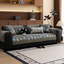 Christmas Chenille Sofa Cover – Festive Tree & Deer Pattern, Non-Slip Universal Fit