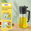 2-in-1 Olive Oil Dispenser & Spray Bottle – 500ml Refillable Cooking Oil Mister for Kitchen & BBQ