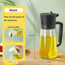 2-in-1 Olive Oil Dispenser & Spray Bottle – 500ml Refillable Cooking Oil Mister for Kitchen & BBQ