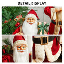 Santa Claus Plush Ornaments – Festive Fabric Dolls for Christmas Table & Home Décor